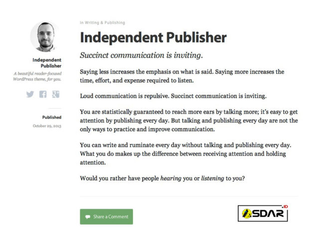 independent publisher