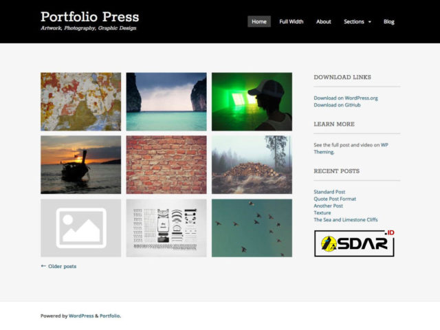 portfolio press wordpress