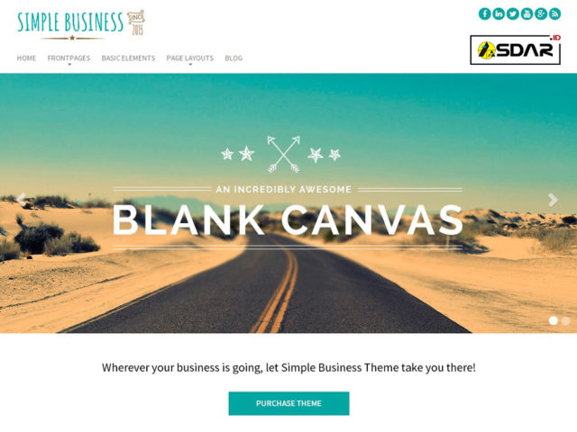 simple business wordpress