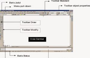 tampilan program autocad 2008 mode classic