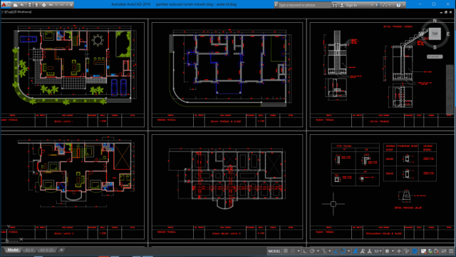 rumah mewah dwg