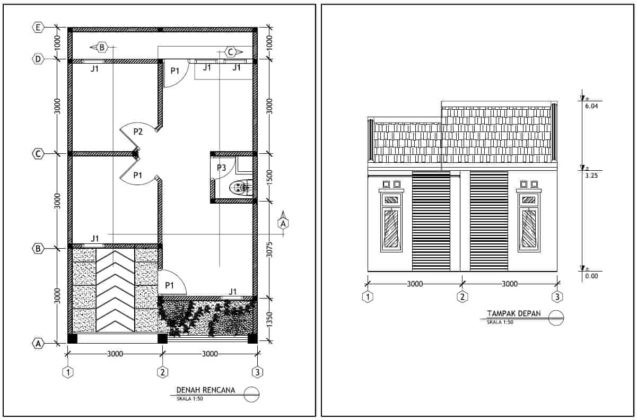 Download Gambar Kerja Rumah Minimalis PDF Gratis - Asdar Id