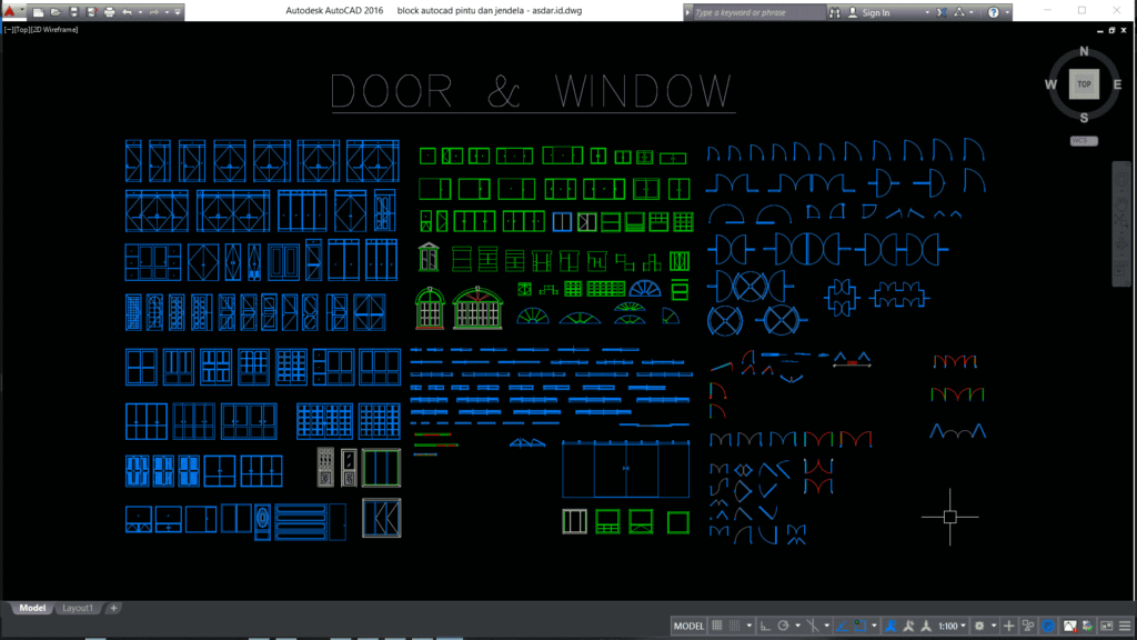  Download  Block  Pintu  dan  Jendela  Gratis DWG AutoCAD  Asdar Id
