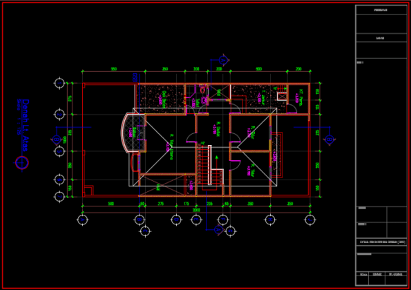 denah lantai atas rumah minimalis 2 lantai ukuran 10x20 meter