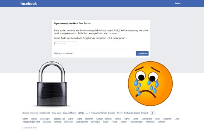 Cara Membuka Facebook yang Minta Kode Verifikasi pada Nomor HP yang