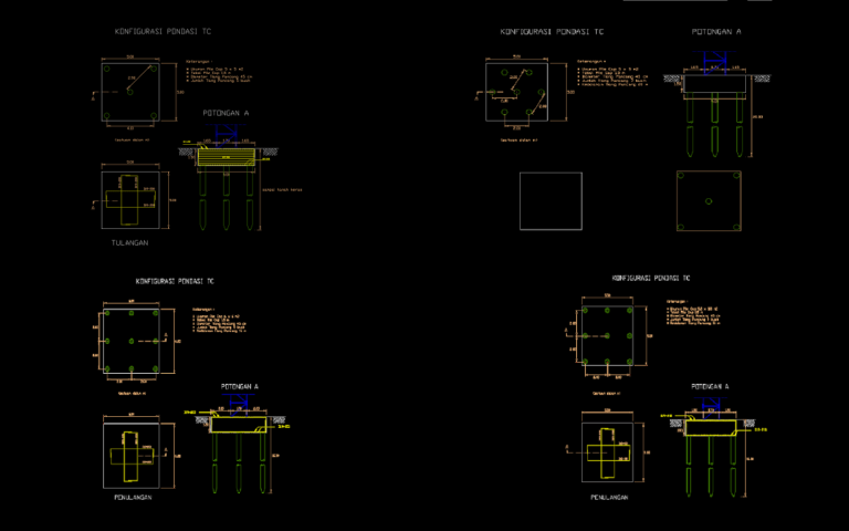 Cara Membuat Pondasi Tiang Pancang Autocad Imagesee