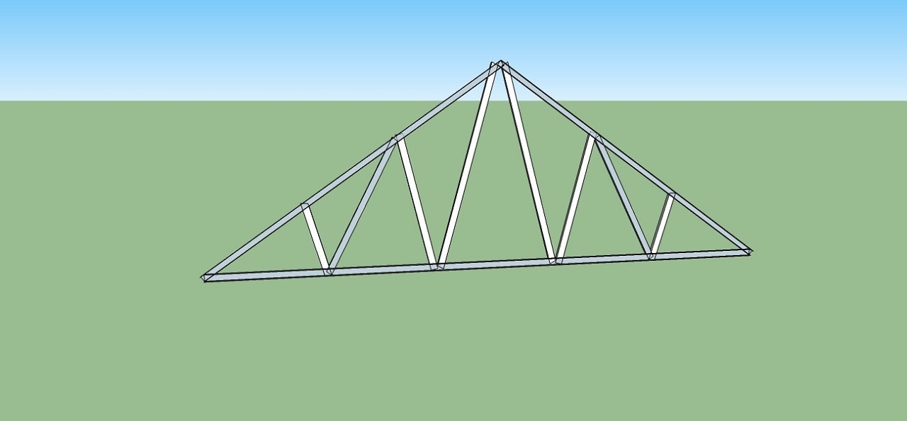 Download Detail  Segitiga Kuda Kuda Baja Ringan DWG AutoCAD 