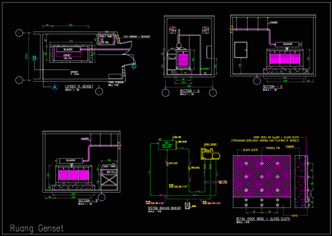 Download Desain Ruang Genset Kolam Renang Dwg Autocad Asdar Id