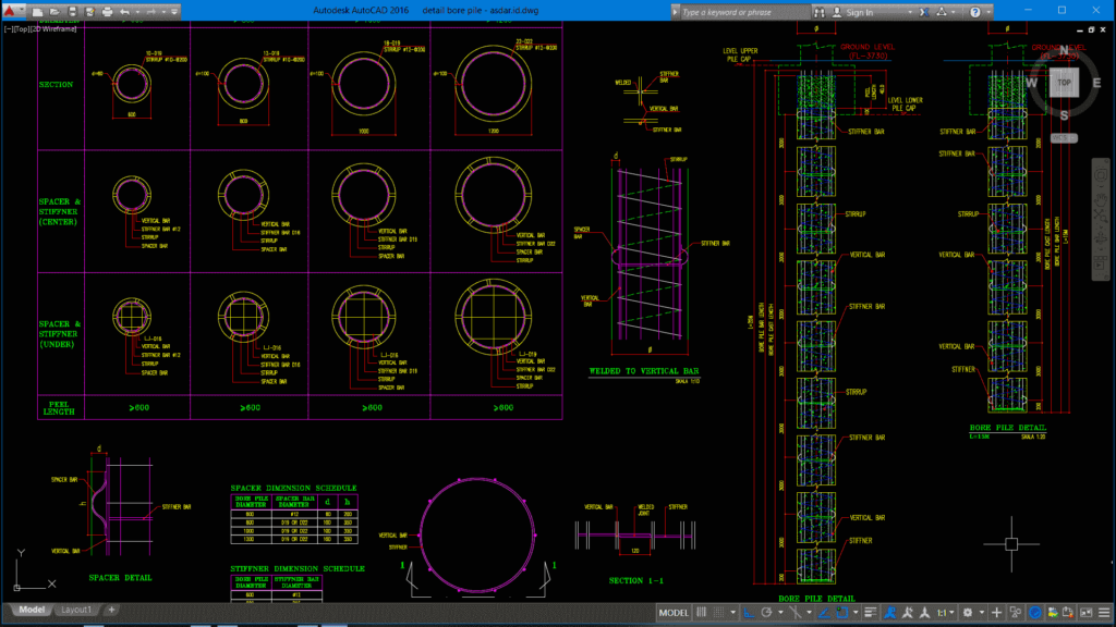 Download Detail Pondasi Bore Pile Format Dwg Autocad Vrogue Co