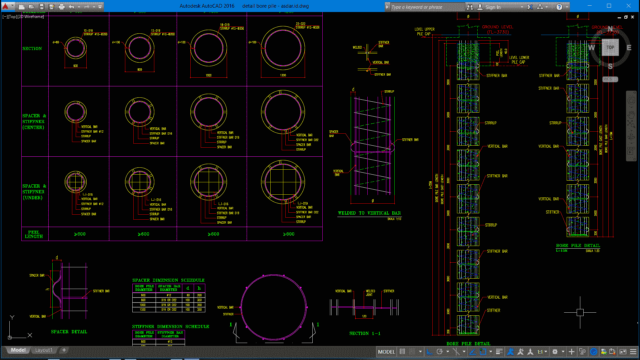 detail bore pile