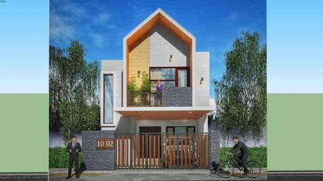 rumah scandinavian 2 lantai skp