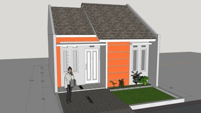  Download  Rumah  Type  36  72 Format SKP SketchUp  Asdar Id