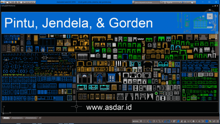  Download  Block  Pintu  Jendela  dan  Gorden Gratis DWG 