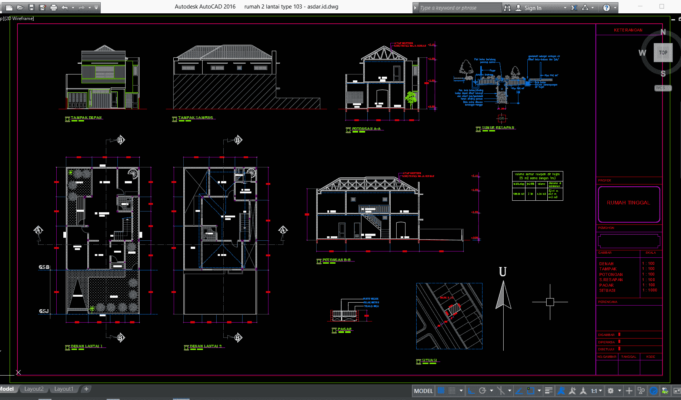 rumah 2 lantai type 103