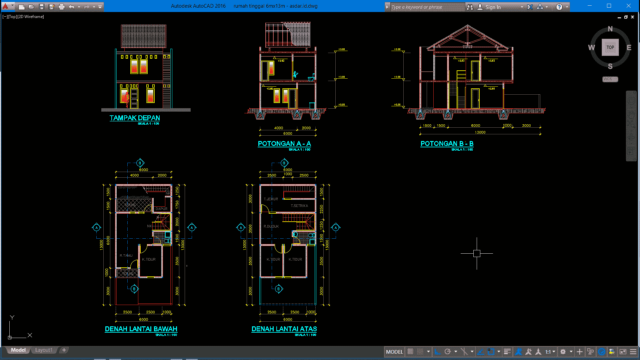 rumah tinggal 6mx13m