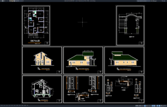 rumah 1 lantai ukuran 13.2m x 8.9m