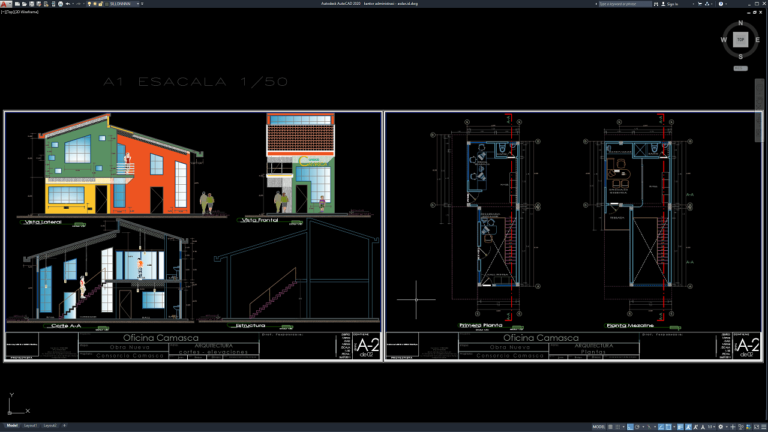 Download Desain Kantor Administrasi DWG AutoCAD - Asdar Id