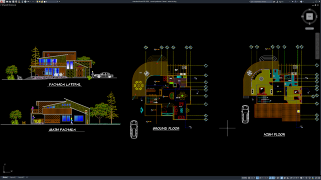 rumah pedesaan 2 lantai