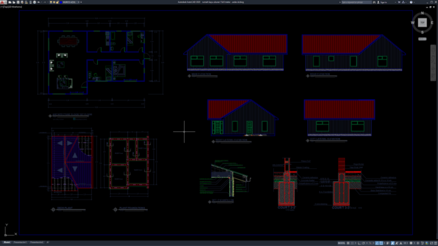 rumah kayu ukuran 15x9 meter