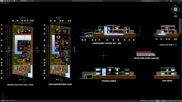 rumah modern type residensial 2 lantai