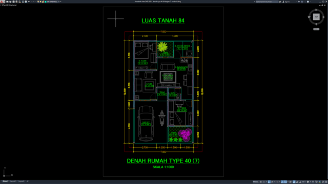 denah type 40-84 bagian 7