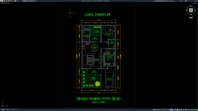 denah type 50-84 bagian 8