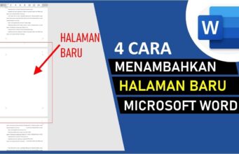 cara menambahkan halaman kosong di word