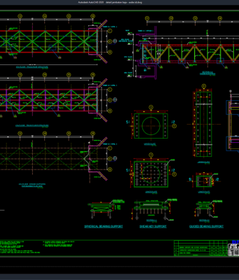 detail jembatan baja