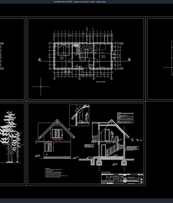 gambar rumah kayu 2 lantai