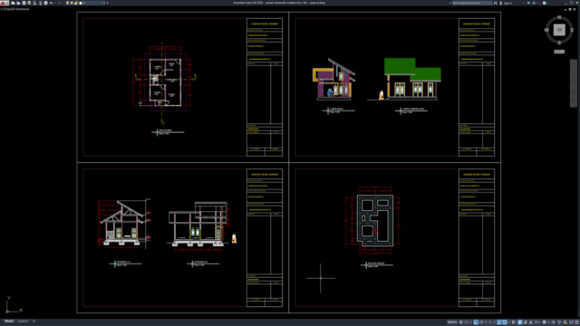 rumah minimalis modern 6m x 9m